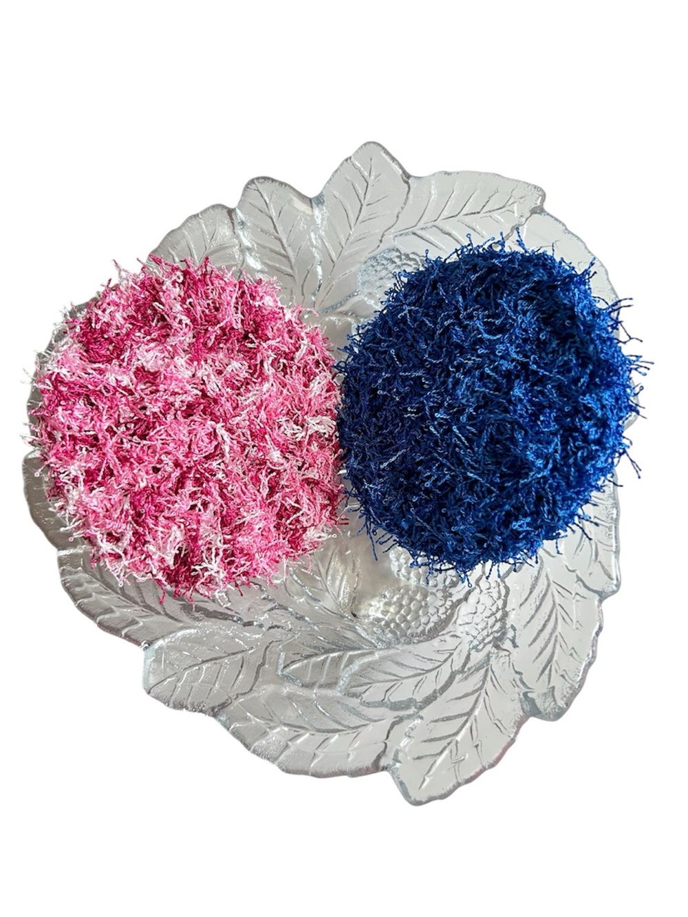 HAND CRAFTED Crocheted Colorful Reusable Polyester Kitchen Scrubbing Pads